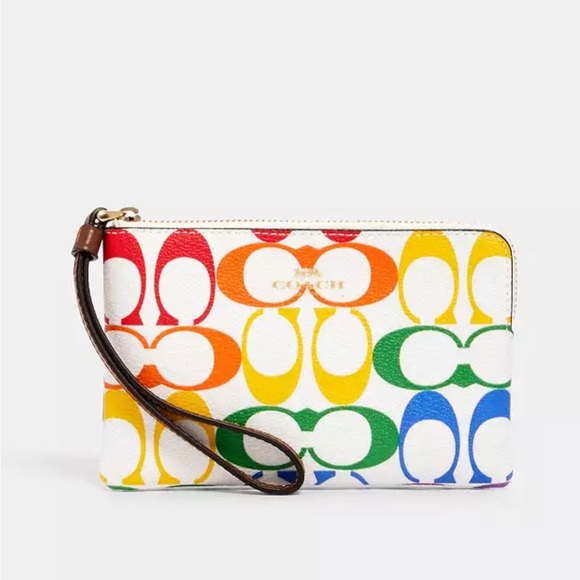 Coach Handbags - Coach price Multicolor Wristlet